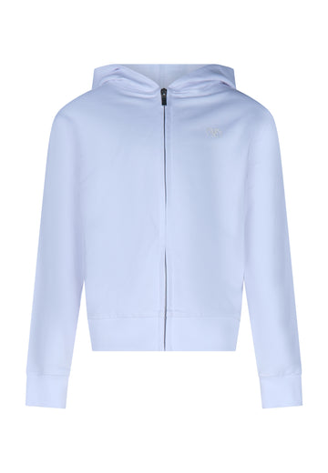 Felpa basica Fun&Fun in cotone con cappuccio e zip