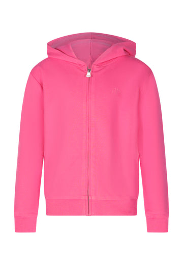 Felpa basica Fun&Fun in cotone con cappuccio e zip